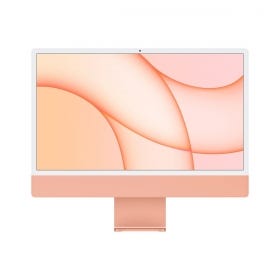 iMac 24-inch with Retina 4.5K display: Apple M1 chip with 8core CPU and 8core GPU - Orange